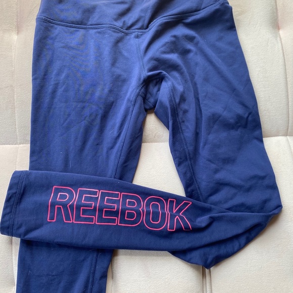 Navy full length Reebok leggings - Picture 2 of 3